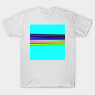 blue green red texture art T-Shirt